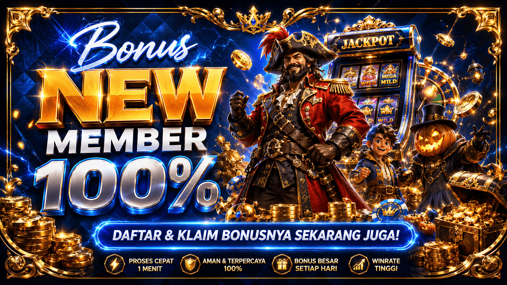 BONUS NEW MEMBER 100%